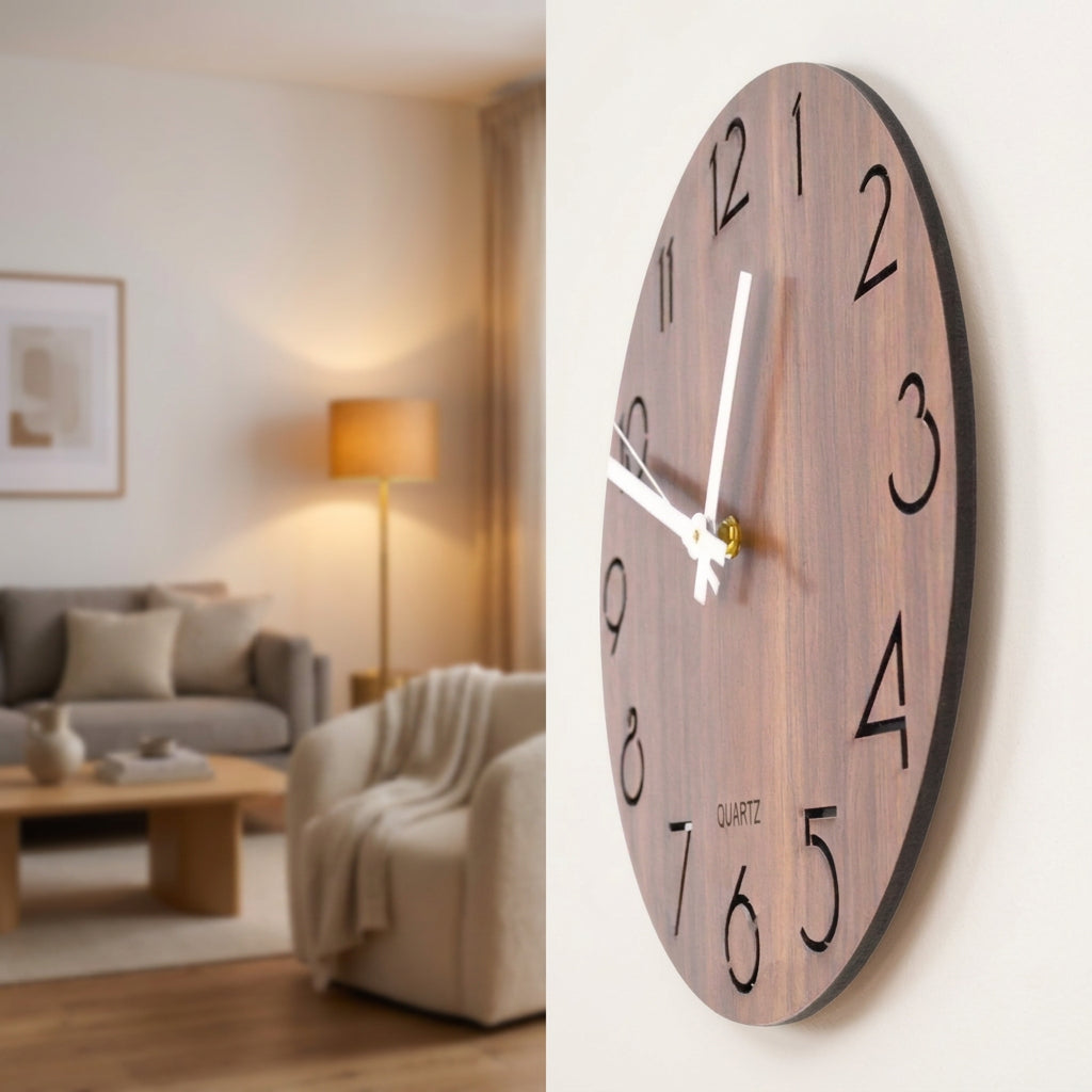 Nordic Wooden Wall Clock