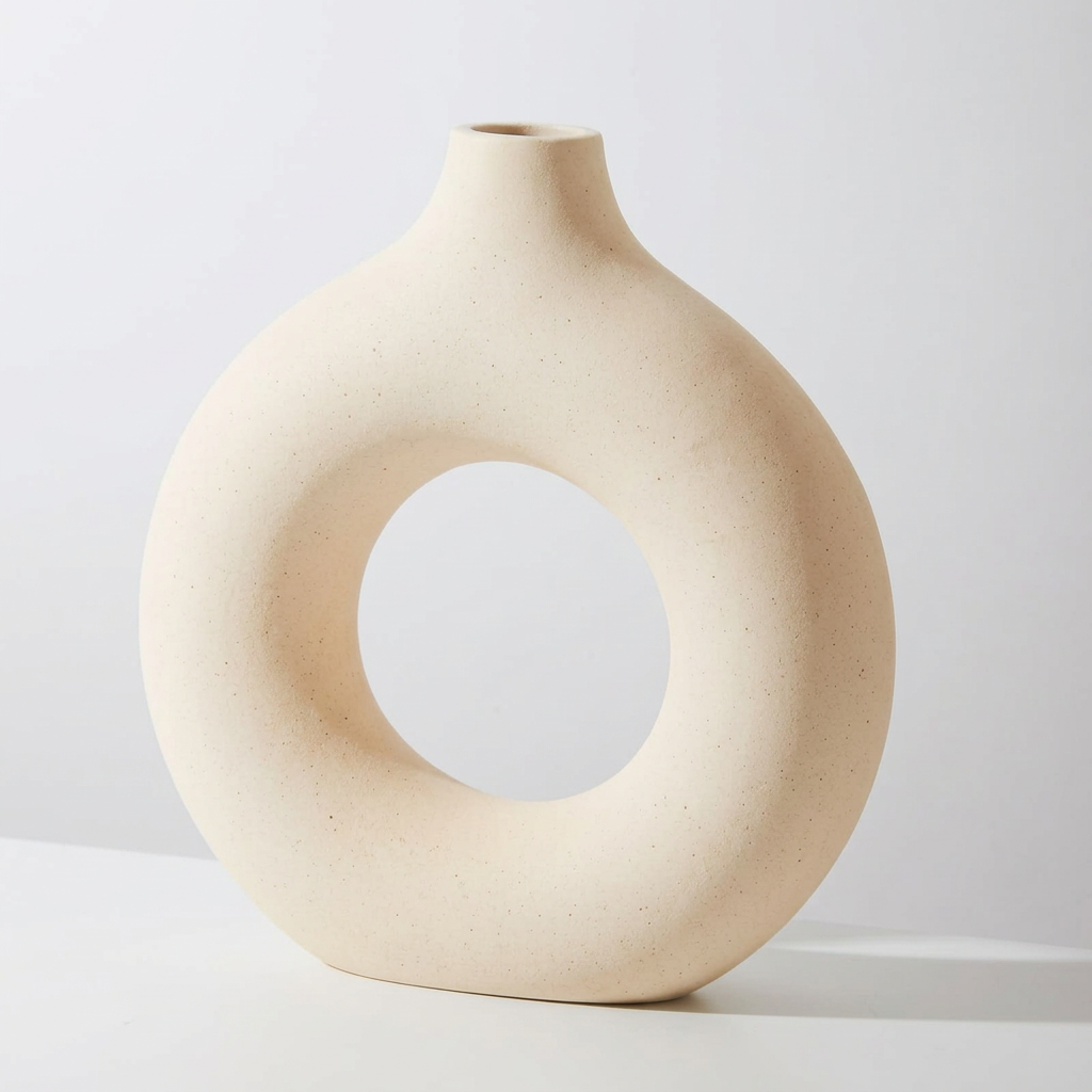 Round Ceramic Nordic Vase