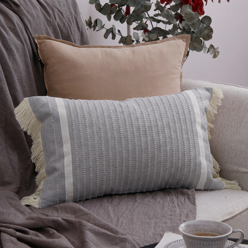 Nordic-Style Rectangular Pillow