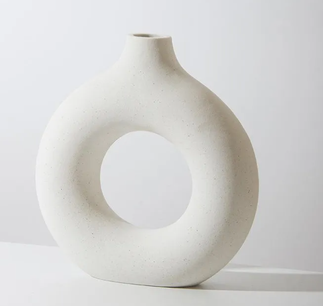 Round Ceramic Nordic Vase